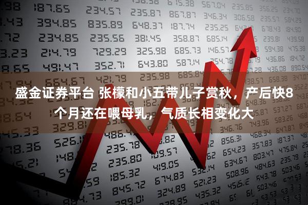 盛金证券平台 张檬和小五带儿子赏秋，产后快8个月还在喂母乳，气质长相变化大