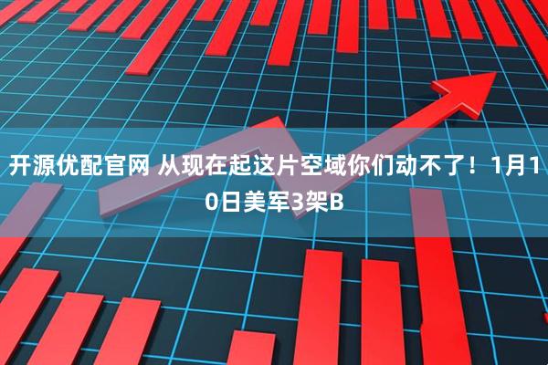 开源优配官网 从现在起这片空域你们动不了！1月10日美军3架B